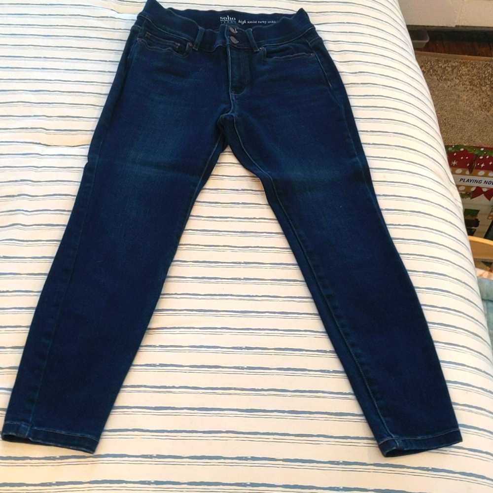 New York & Company high waist curvy ankle legging jeans